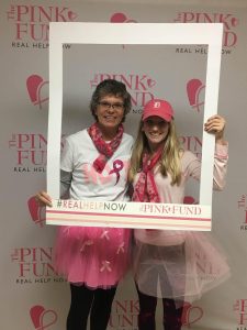 Assistant Principal, Linda Irwin (left) with teacher (right)