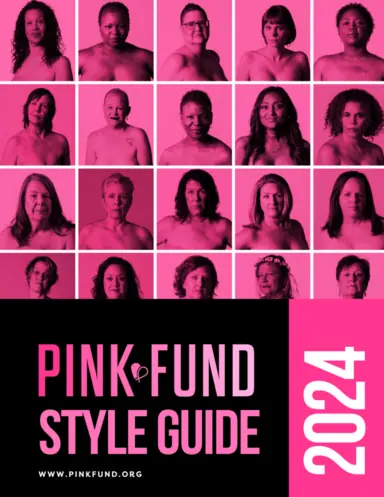 Página de inicio de las pautas de la marca Pink Fund